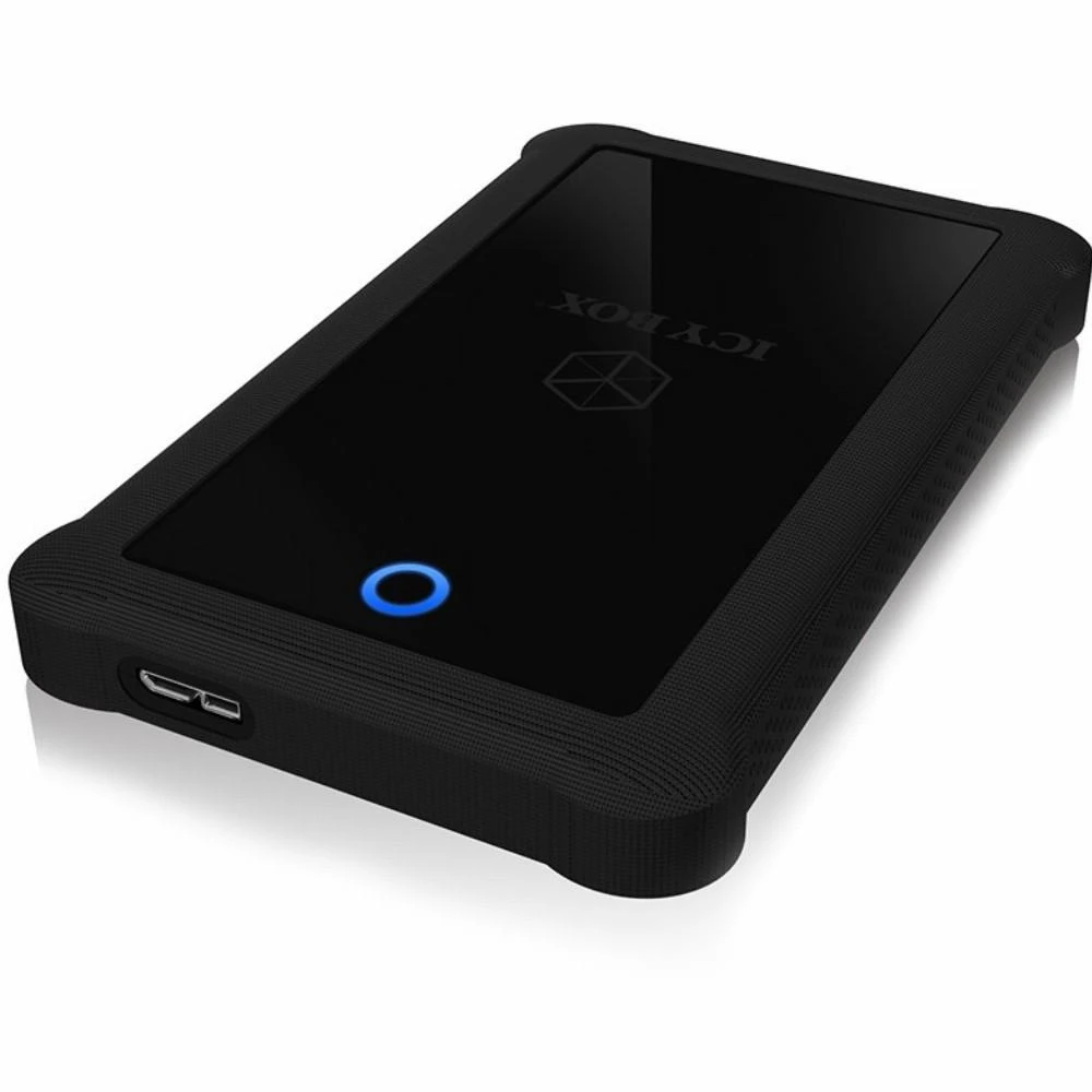 Icy Box išorinis HDD korpusas su mėlynu šviesos indikatoriumi