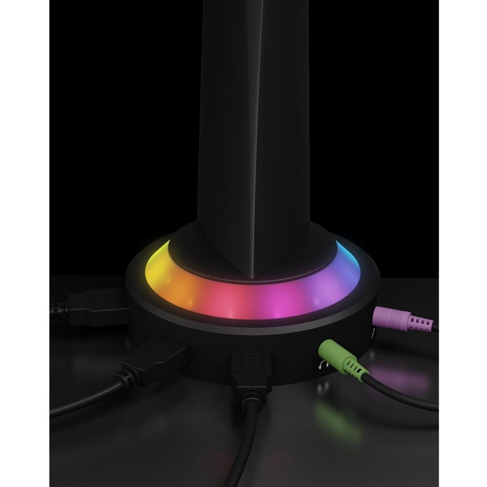 ICY BOX Laikiklis su USB HUB i RGB