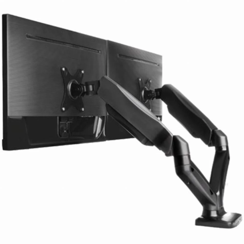 Laikiklis ICY BOX IB-MS304-T, Monitorius stovas su staliniu pagrindu, dviem ekranams, dydis iki 27'' | Raidsonic