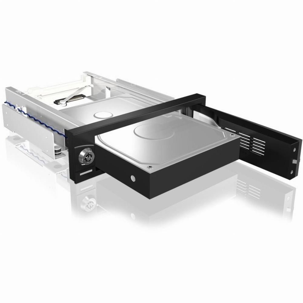 ICYBOX IB-168SK-B Icy Box Mobile Rack 5,25 skirtas 3,5 SATA HDD, juodas
