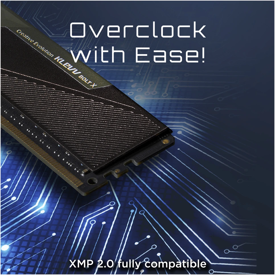 RAM Atmintis Klevv BOLT X, DDR4, 16 GB, 3600MHz, CL18 (KD48GU880-36A180U)