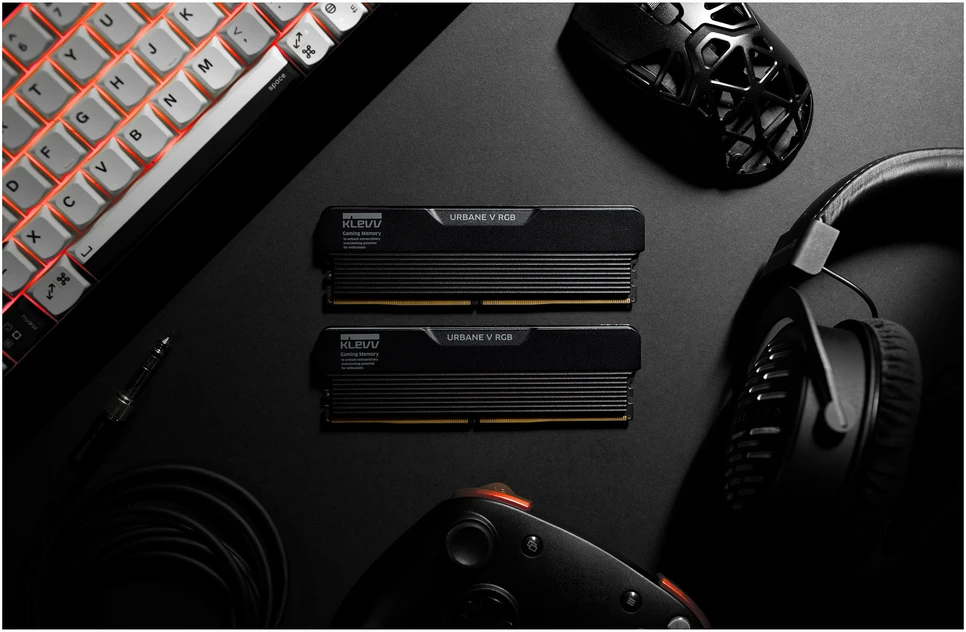 RAM Atmintis Klevv 32GB (16GBx2) Urban V RGB 6000 CL28 Juodas (KD5AGUA80-60B280V)