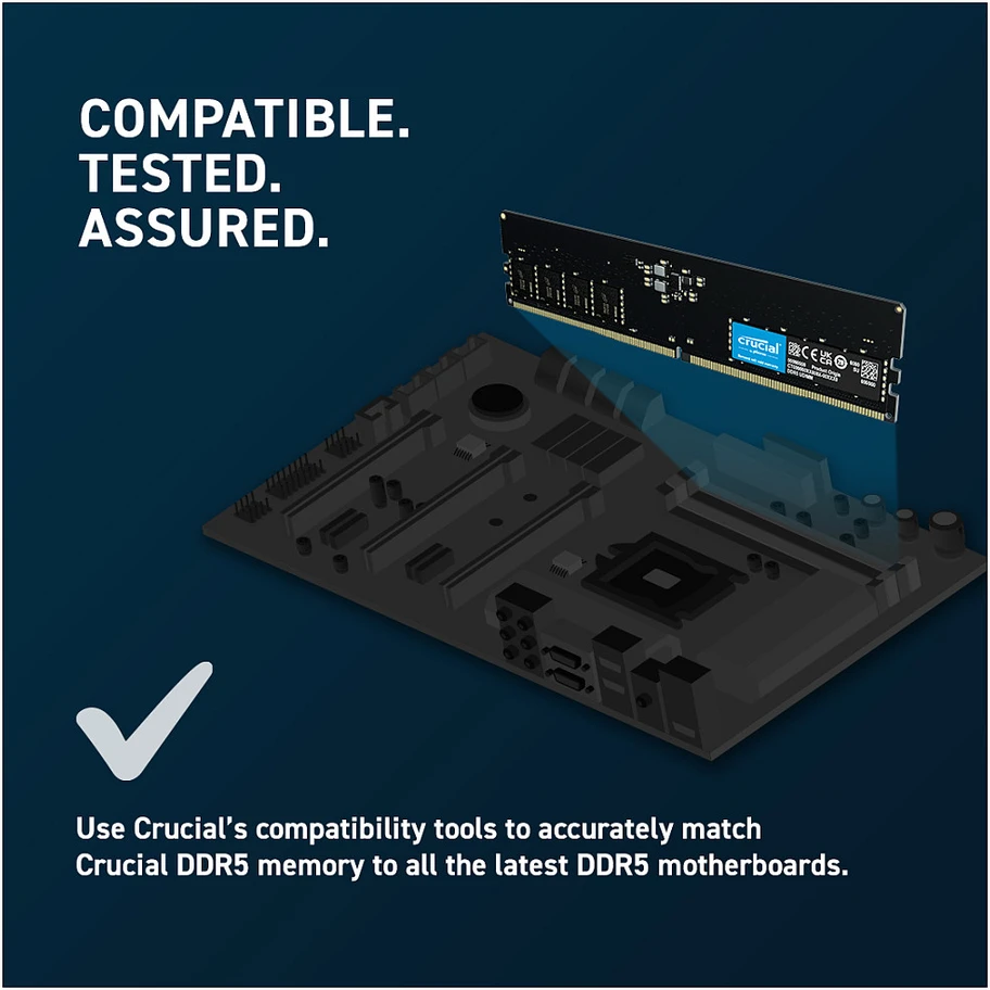 RAM 5600 32GB CL46 Crucial CT32G56C46U5T bulk/tray