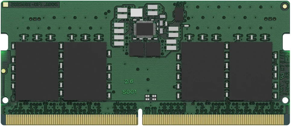 RAM Kingston KVR56S46BS6-8BK 8GB 5600MT/s DDR5 Non-ECC CL46 SODIMM 1Rx16 didmeninė pakuotė, didėja po 50 vienetų | Kingston