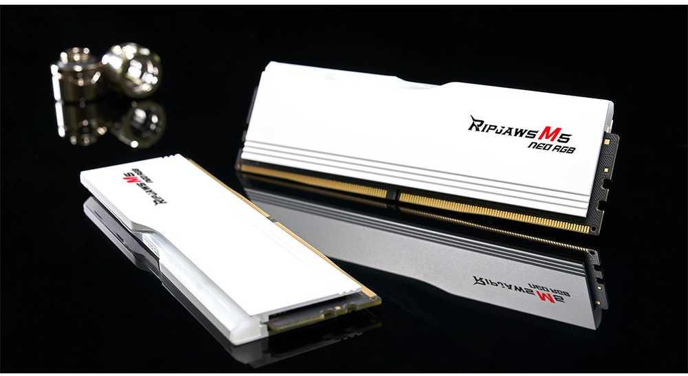 RAM Atmintis G.Skill Ripjaws M5 Neo RGB, DDR5, 64 GB, 6000MHz, CL28 (F5-6000J2836G32GX2-RM5NRW)