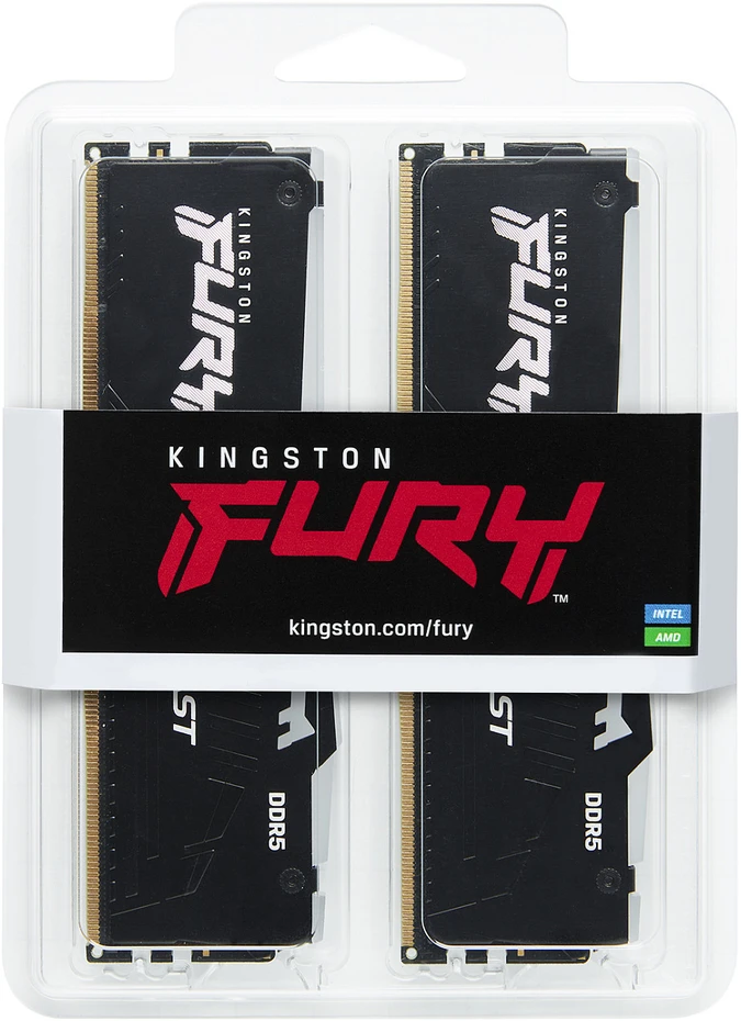 „Kingston Technology FURY Beast“ 64 GB 5600 MT/s DDR5 CL40 DIMM RGB atmintis