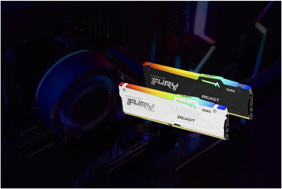 „Kingston Technology FURY Beast“ 64 GB 5600 MT/s DDR5 CL40 DIMM RGB atmintis