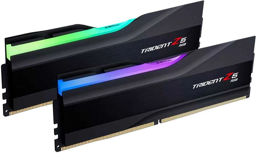 RAM „G.Skill Trident Z5 RGB F5-6000J4048F24GX2-TZ5RK“, 48 GB, 2 x 24 GB, DDR5, 6000 MHz, 288 kontaktų DIMM