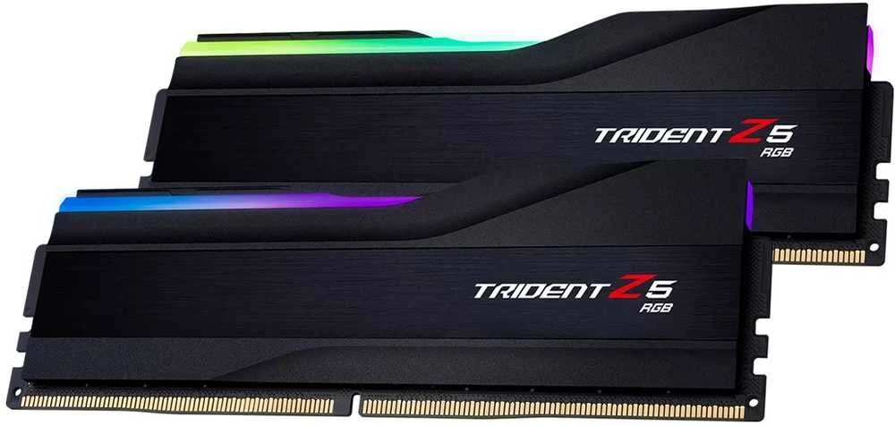 RAM „G.Skill Trident Z5 RGB F5-6000J4048F24GX2-TZ5RK“, 48 GB, 2 x 24 GB, DDR5, 6000 MHz, 288 kontaktų DIMM