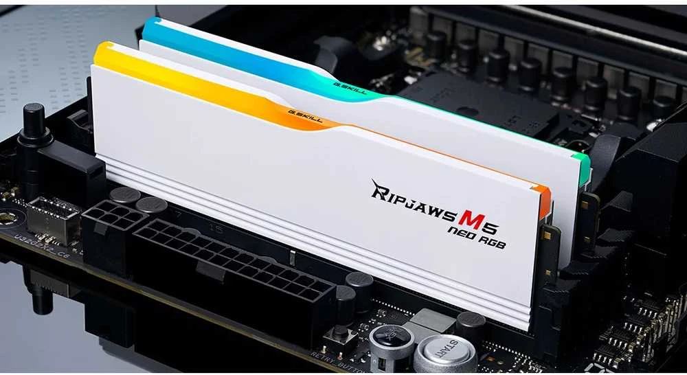 RAM G.Skill DIMM 64 GB DDR5-6000 (2x 32 GB) Dual-Kit (F5-6000J3238G32GX2-RM5NRW, Ripjaws M5 Neo, AMD EXPO)