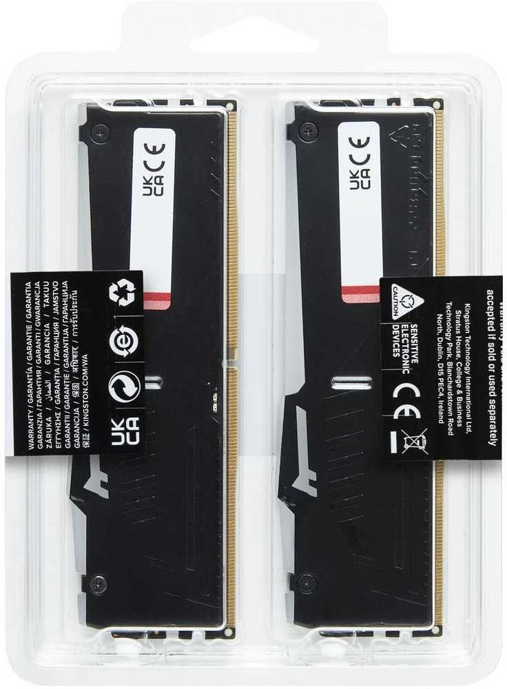 RAM KINGSTON 16GB 6000MT/S DDR5 CL30 DIMM (KIT OF 2) FURY BEAST RGB EXPO