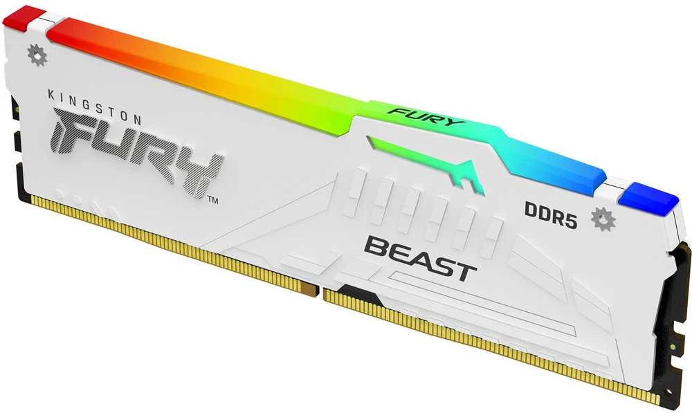 RAM Kingston Technology KINGSTON 16GB 6000MT/s DDR5 CL36 DIMM FURY Beast Baltas RGB EXPO