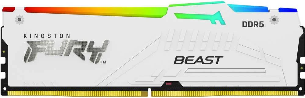RAM Kingston Technology KINGSTON 16GB 6000MT/s DDR5 CL36 DIMM FURY Beast Baltas RGB EXPO