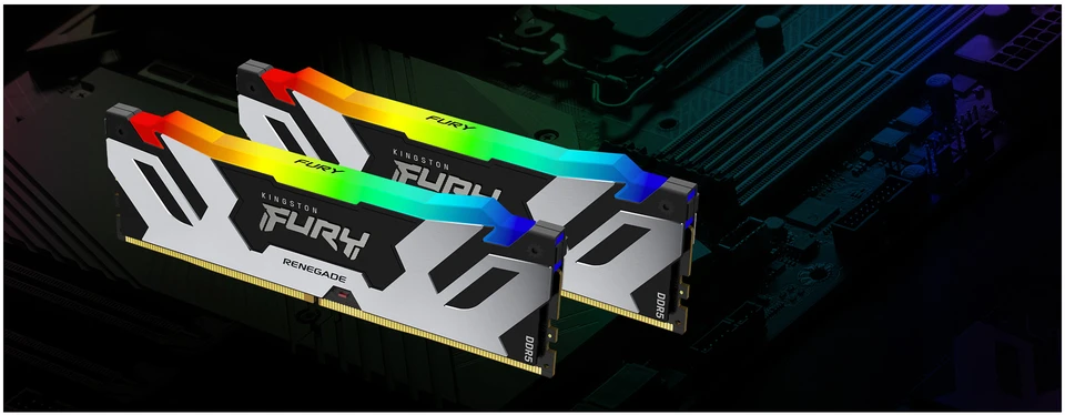 RAM KINGSTON 16GB 6400MT/s DDR5 CL32 DIMM FURY Renegade RGB