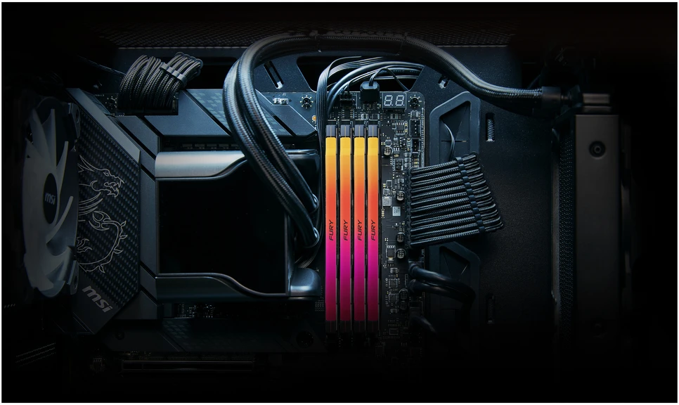RAM KINGSTON 16GB 6400MT/s DDR5 CL32 DIMM FURY Renegade RGB