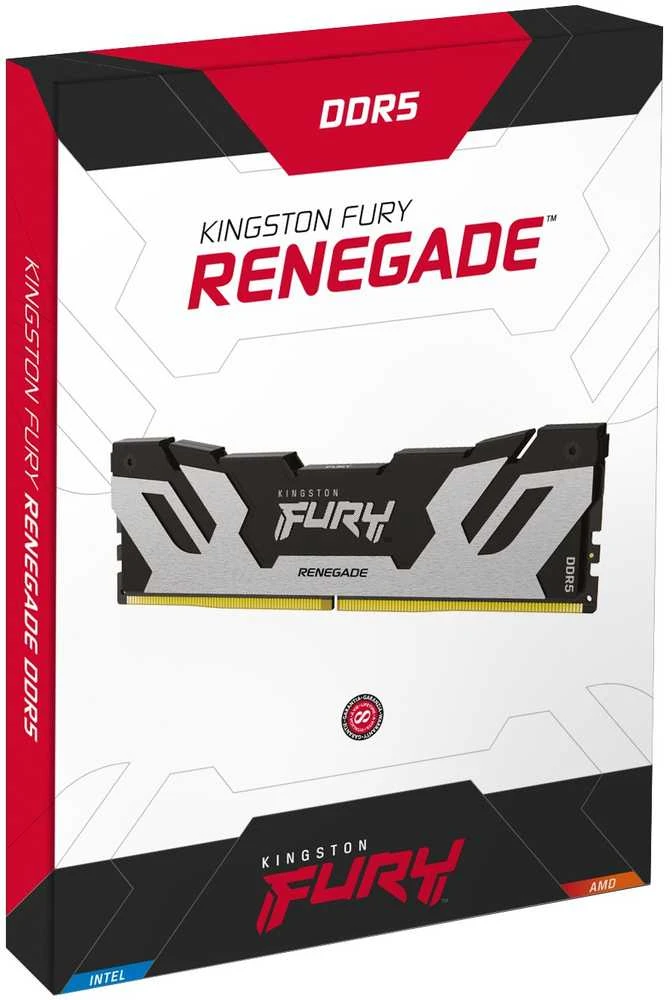 RAM Kingston KF564C32RS-16 16GB 6400MT/s DDR5 CL32 DIMM FURY Renegade Sidabrinis | Kingston