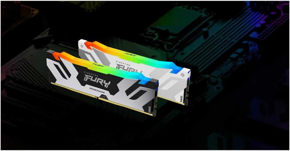 RAM Kingston KF564C32RWA-32 32GB 6400MT/s DDR5 CL32 DIMM FURY Renegade RGB Baltas XMP | Kingston