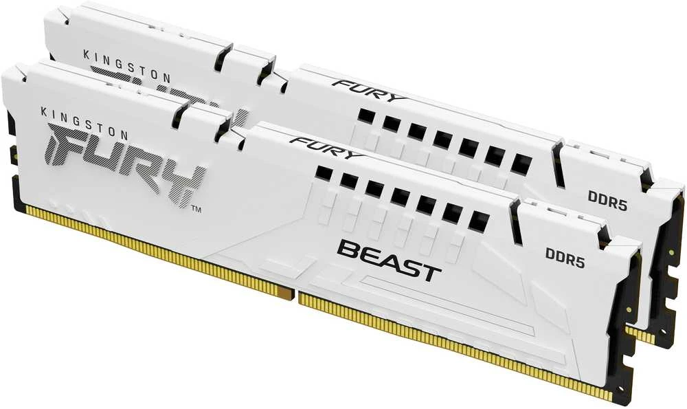 RAM Kingston KF564C32BWEK2-32 32GB 6400MT/s DDR5 CL32 DIMM (Kit of 2) FURY Beast Baltas EXPO | Kingstonas