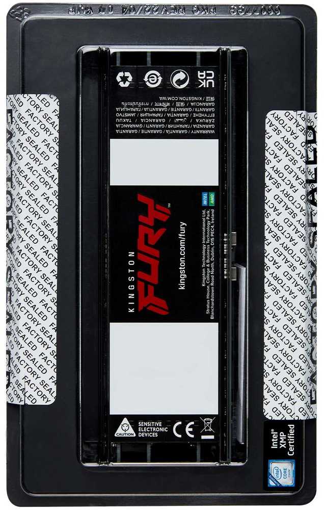 RAM „Kingston KF560R32RBEK4-64“ 64 GB 6000 MT/s DDR5 ECC Reg CL32 DIMM (4 vnt. rinkinys) „FURY Renegade Pro EXPO“ | „Kingston“