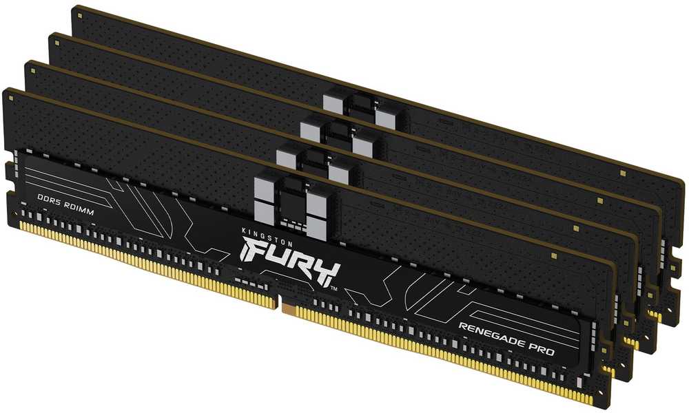 RAM „Kingston KF560R32RBEK4-64“ 64 GB 6000 MT/s DDR5 ECC Reg CL32 DIMM (4 vnt. rinkinys) „FURY Renegade Pro EXPO“ | „Kingston“