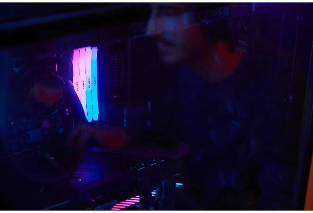 RAM Kingston KF564C32RWAK2-64 64GB 6400MT/s DDR5 CL32 DIMM (Kit of 2) FURY Renegade RGB Baltas XMP | Kingstonas