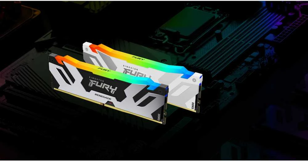 RAM Kingston KF564C32RWAK2-64 64GB 6400MT/s DDR5 CL32 DIMM (Kit of 2) FURY Renegade RGB Baltas XMP | Kingstonas