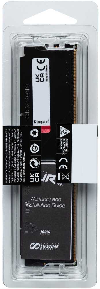RAM Kingstonas | Fury Beast RGB | 8 GB | DDR5 | 5200 MHz | PC/serveris | Registracijos Nr. | ECC Nr