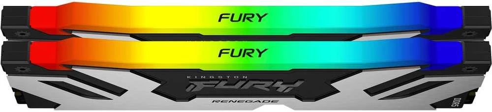 RAM Kingston KF560C32RSAK2-96 96GB 6000MT/s DDR5 CL32 DIMM (2 komplektas) FURY Renegade RGB XMP | Kingstonas
