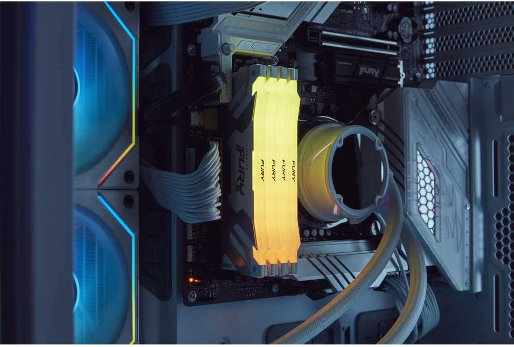 RAM Kingston KF560C32RSAK2-96 96GB 6000MT/s DDR5 CL32 DIMM (2 komplektas) FURY Renegade RGB XMP | Kingstonas