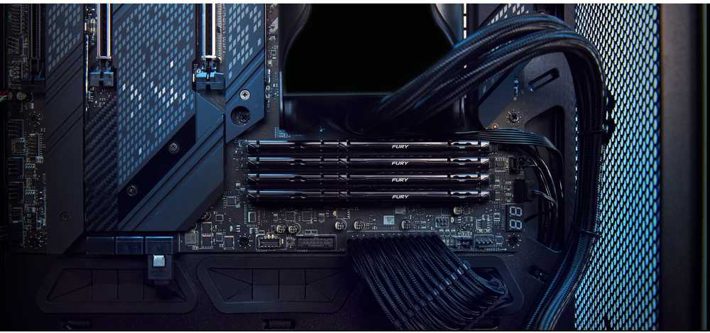 RAM Kingston KF556C40BBK4-64 64GB 5600MT/s DDR5 CL40 DIMM (Kit of 4) FURY Beast Juodas XMP | Kingstonas
