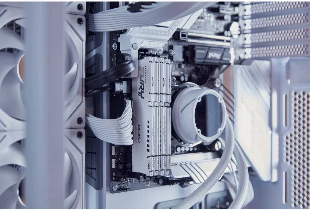 RAM Kingston KF556C36BWEK2-64 64GB 5600MT/s DDR5 CL36 DIMM (Kit of 2) FURY Beast Baltas EXPO | Kingstonas