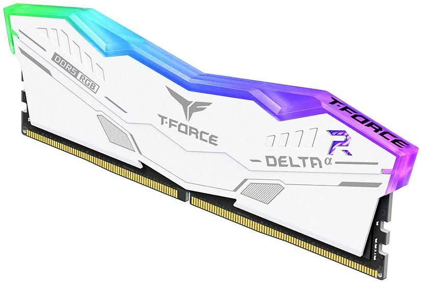 RAM atmintis „TeamGroup T-Force Delta DIMM 32GB“ dviejų rinkinių DDR5-6000 CL30 ir RGB Baltos