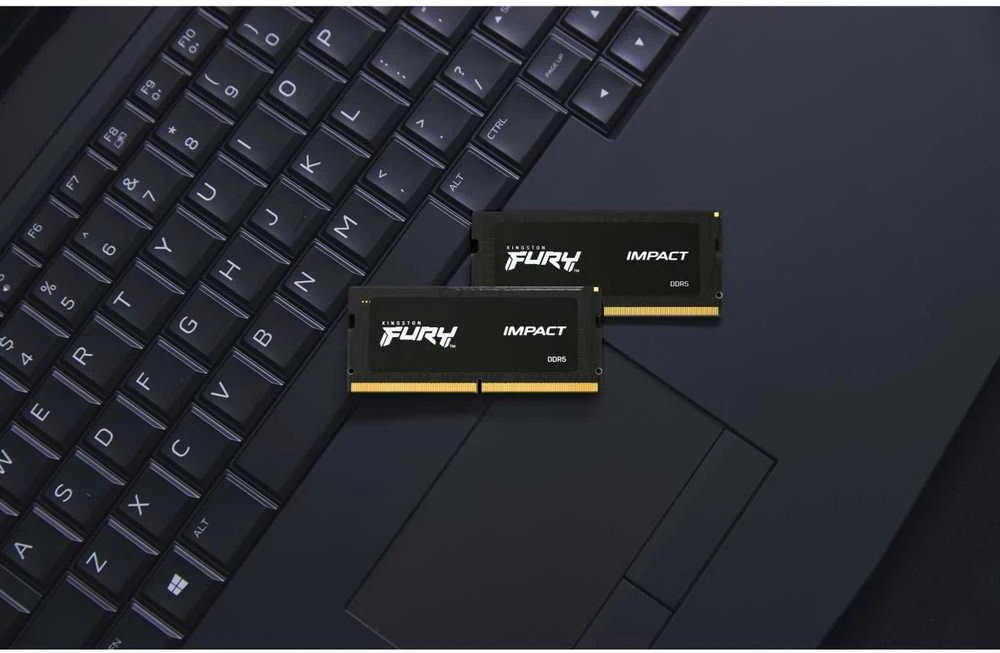 Nešiojamo kompiuterio atmintis KINGSTON 64GB 5600MT/s DDR5 CL40 SODIMM rinkinys iš 2 FURY Impact PnP