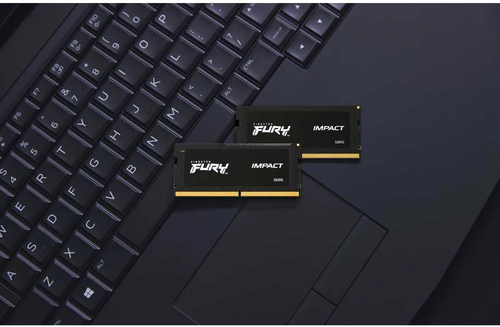 RAM „Kingston KF560S38IB-16“ 16 GB 6000 MT/s DDR5 CL38 SODIMM FURY Impact PnP atmintis | Kingstonas