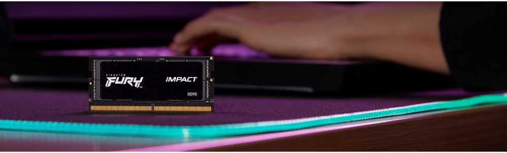 RAM „Kingston KF560S38IB-16“ 16 GB 6000 MT/s DDR5 CL38 SODIMM FURY Impact PnP atmintis | Kingstonas