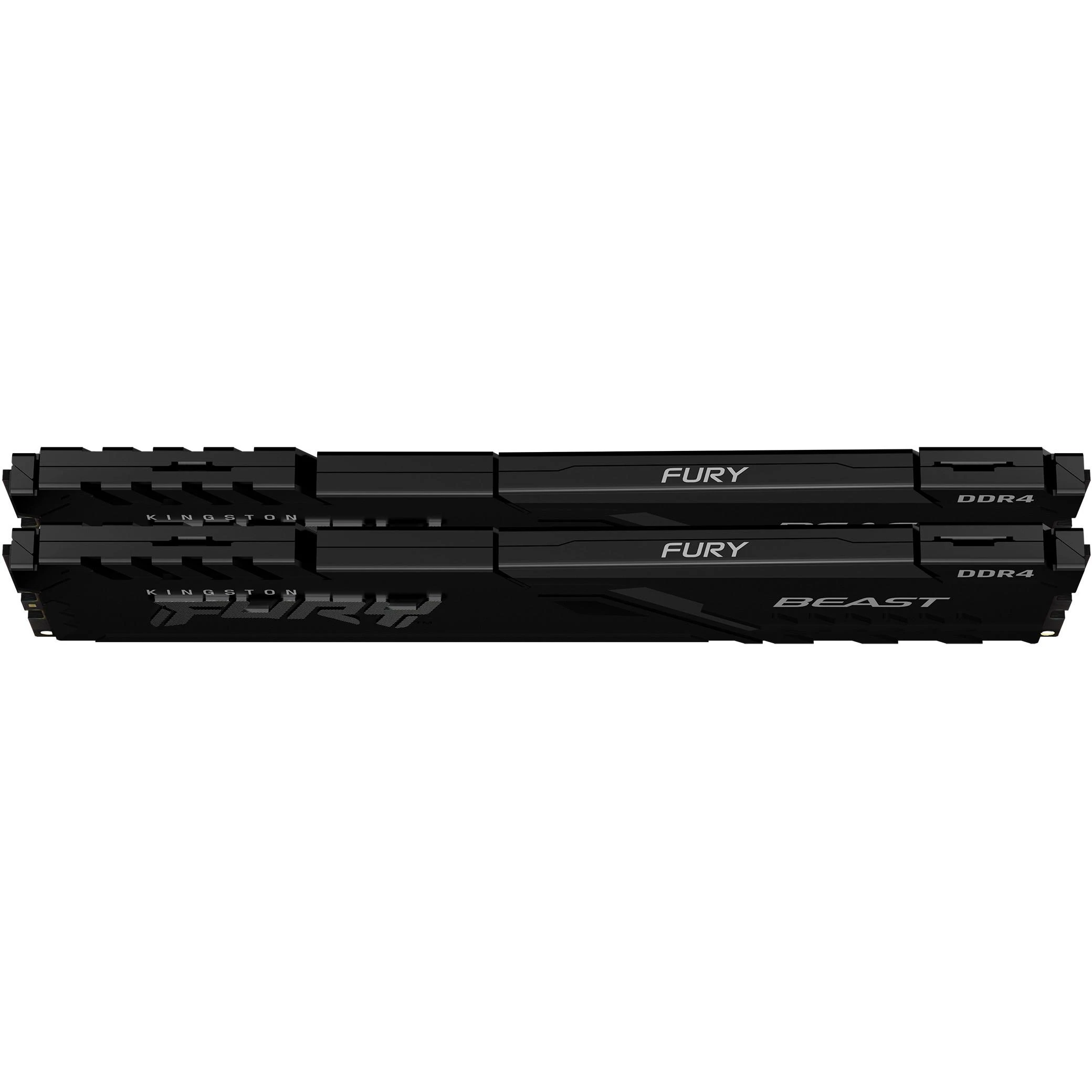 KINGSTON 32GB 3200MHz DDR4 CL16 DIMM rinkinys iš 2 1Gx8 FURY Beast Juodas