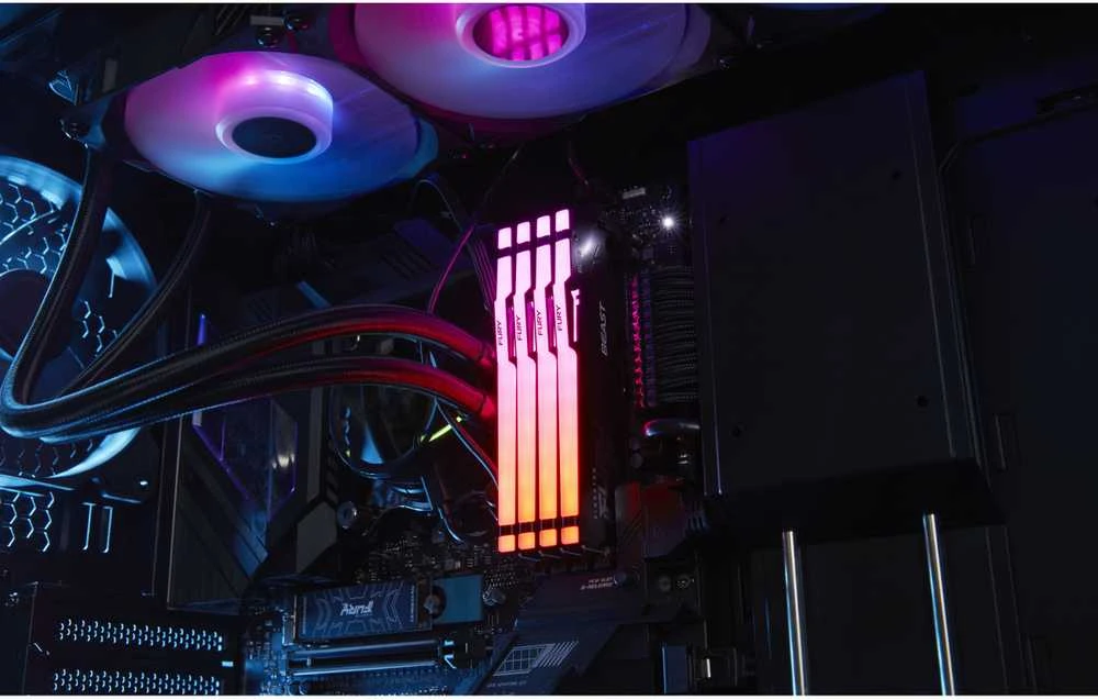 RAM KINGSTON 64GB 6000MT/s DDR5 CL36 DIMM rinkinys iš 2 FURY Beast RGB EXPO
