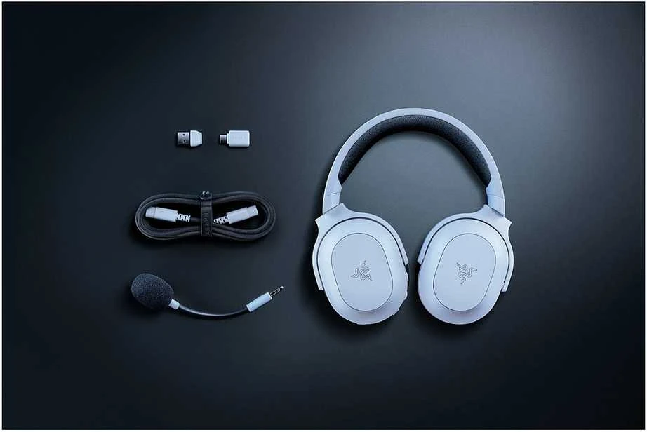 Razer | Ausinės Žaidimams | Barracuda X Chroma | Belaidės | Over-Ear | Mikrofonas | Belaidės | Baltas