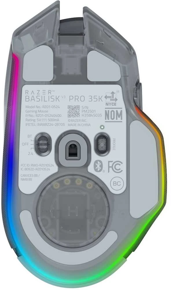 Razer Pelė žaidimams | Basilisk V3 Pro 35K | Wireless | Phantom Baltas Edition
