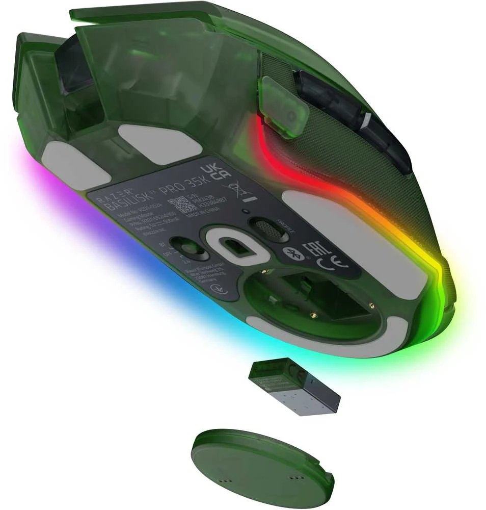 Pelė Myszka žaidimams Razer Basilisk V3 (35K) belaidė 35000 dpi optinė žalia