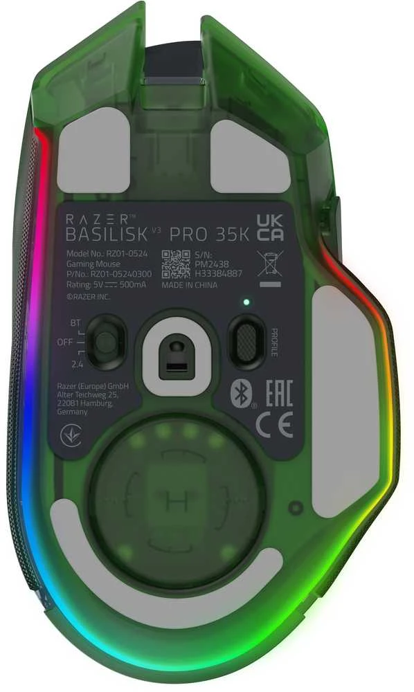 Pelė Myszka žaidimams Razer Basilisk V3 (35K) belaidė 35000 dpi optinė žalia