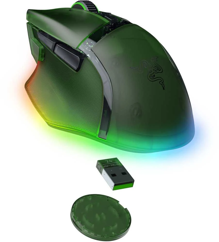 Pelė Myszka žaidimams Razer Basilisk V3 (35K) belaidė 35000 dpi optinė žalia