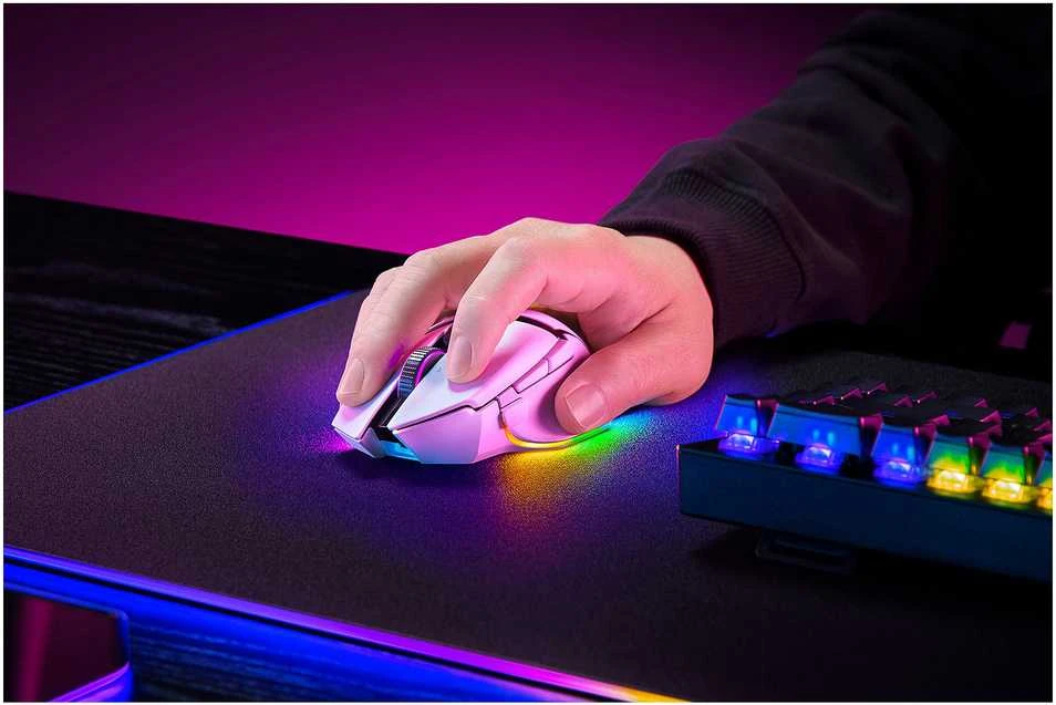 Razer | Pelė žaidimams | Basilisk V3 Pro 35K | Optinė pelė | Wireless | Baltas | Yes