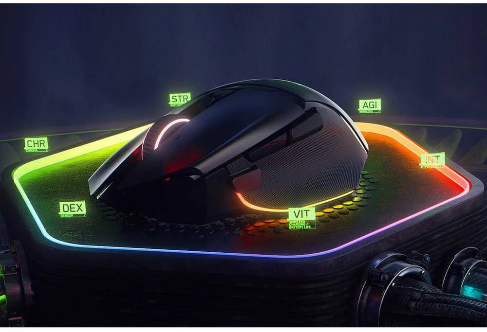 Belaidė žaidimų pelė Razer Basilisk V3 Pro, Juodos spalvos
