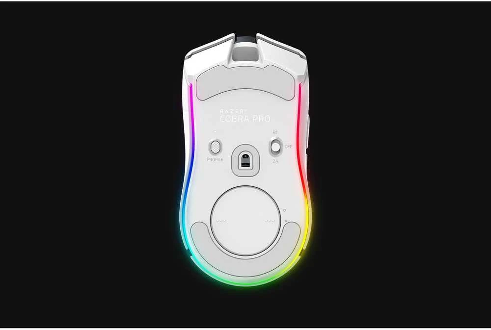 Pelė Myszka žaidimams Razer Cobra Pro belaidė 30000 dpi optinė balta