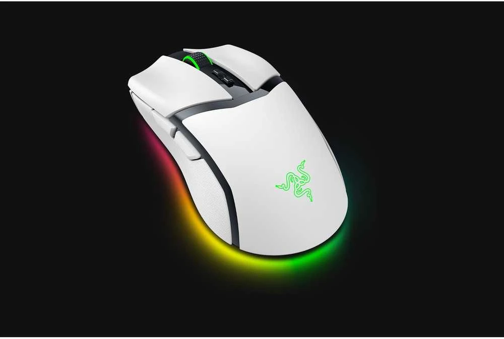 Pelė Myszka žaidimams Razer Cobra Pro belaidė 30000 dpi optinė balta