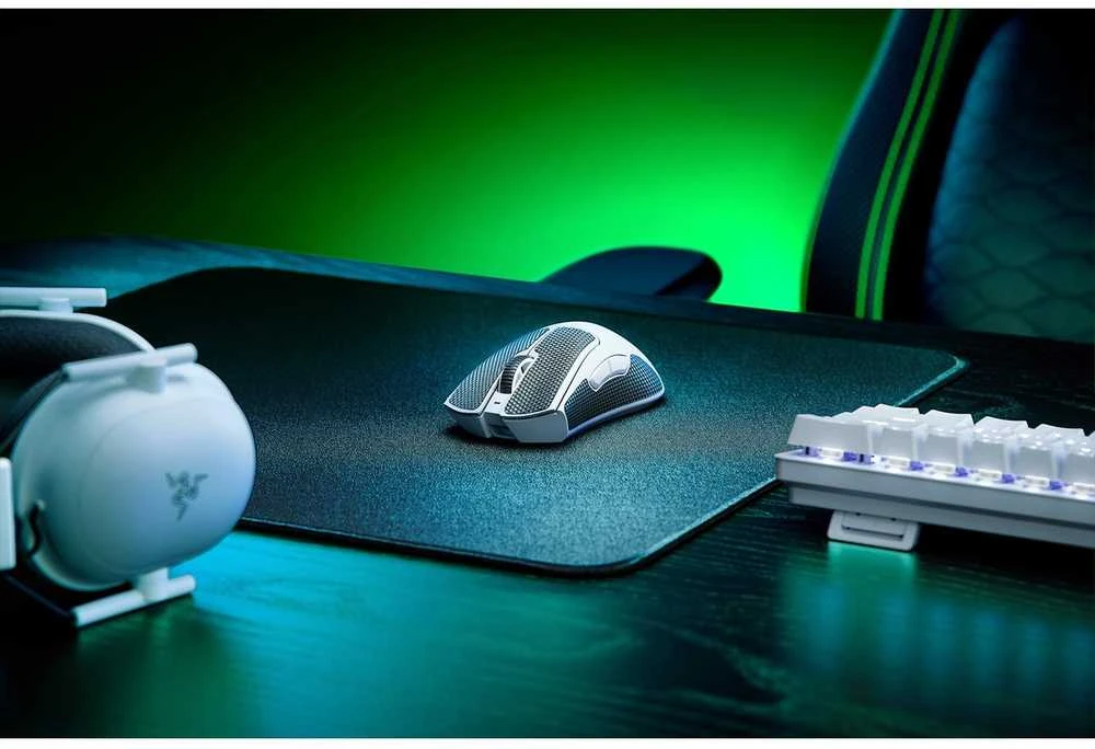 Razer DeathAdder V3 Pro belaidė pelė žaidimamas, Baltos spalvos