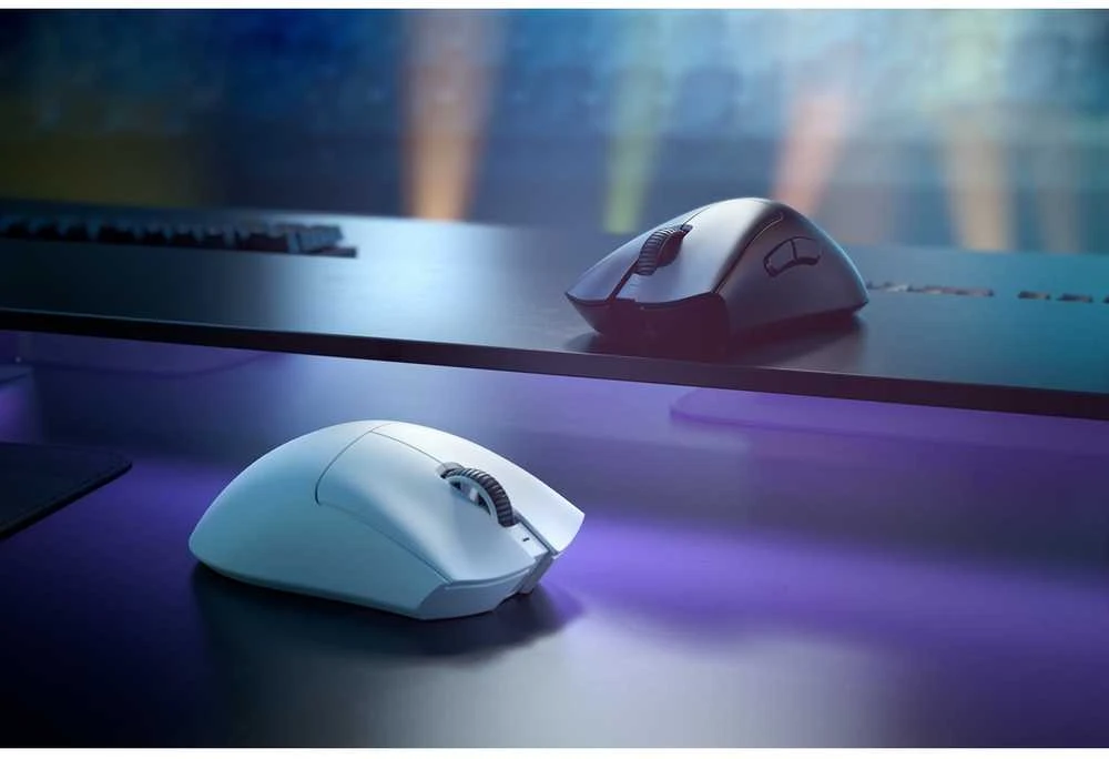 Razer DeathAdder V3 Pro belaidė pelė žaidimamas, Baltos spalvos