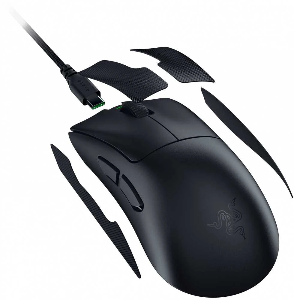 Pelė Myszka žaidimams Razer DeathAdder V4 belaidė 45000 dpi optinė juoda