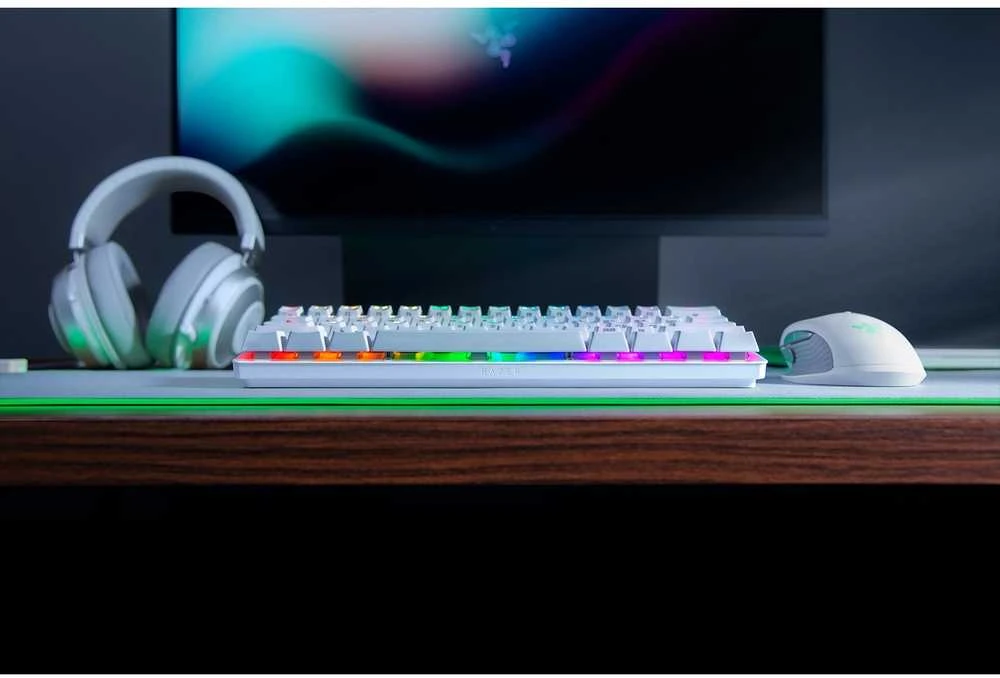 Klaviatūra Razer Huntsman Mini Mercury Redaguoti
